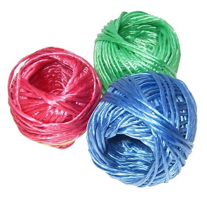 Touw Bolletje Bindtouw bind touw 3 delig 40 Meter rood groen blauw