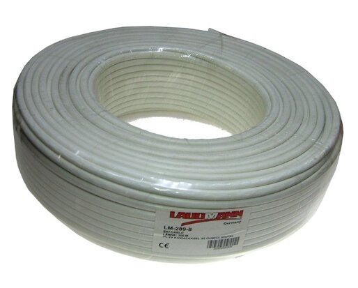 Coax kabel RG6U Rol 100 Meter 75ohm voor TV of sateliet