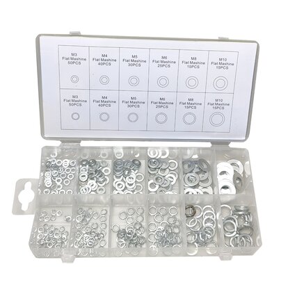 Ringen veerringen en sluitringen veer sluit ring M3 t/m M10 assortiment 350 delig