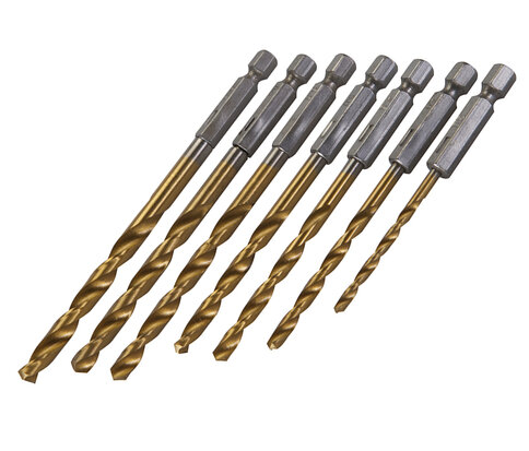 7 delige boor titanium coating boren bit set 3 tot 6,5mm 