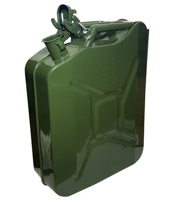 Metalen Jerrycan 20 Liter metaal geschikt voor benzine, diesel, brandstof