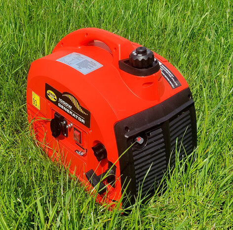 Generator benzine silence 93db Aggregaat Stroomgenerator noodstroom 230v max. 1000 Watt 50Hz 3000 rpm